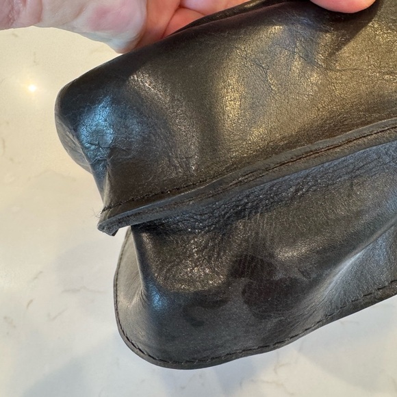 Patricia Nash Black Leather Crossbody Saddle Bag Adjustable Shoulder Strap - Picture 6 of 16